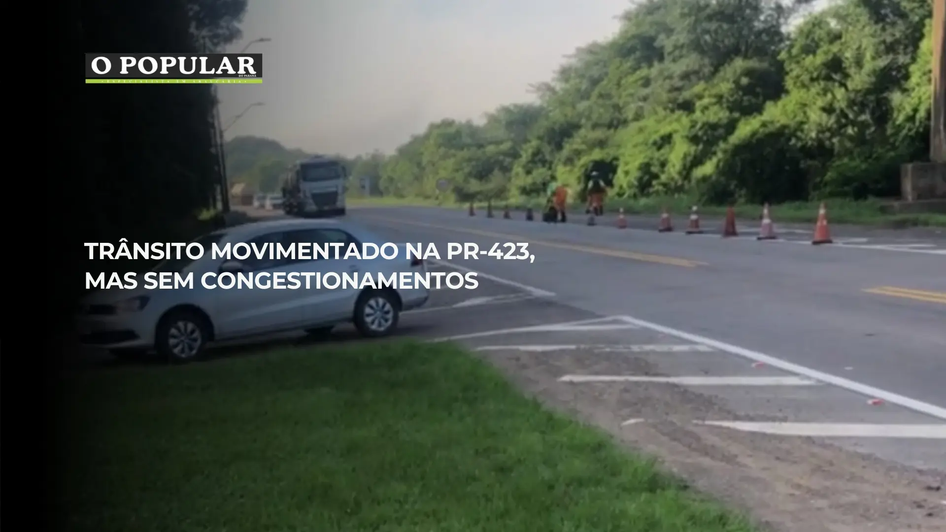 Trânsito movimentado na PR-423, mas sem congestionamentos