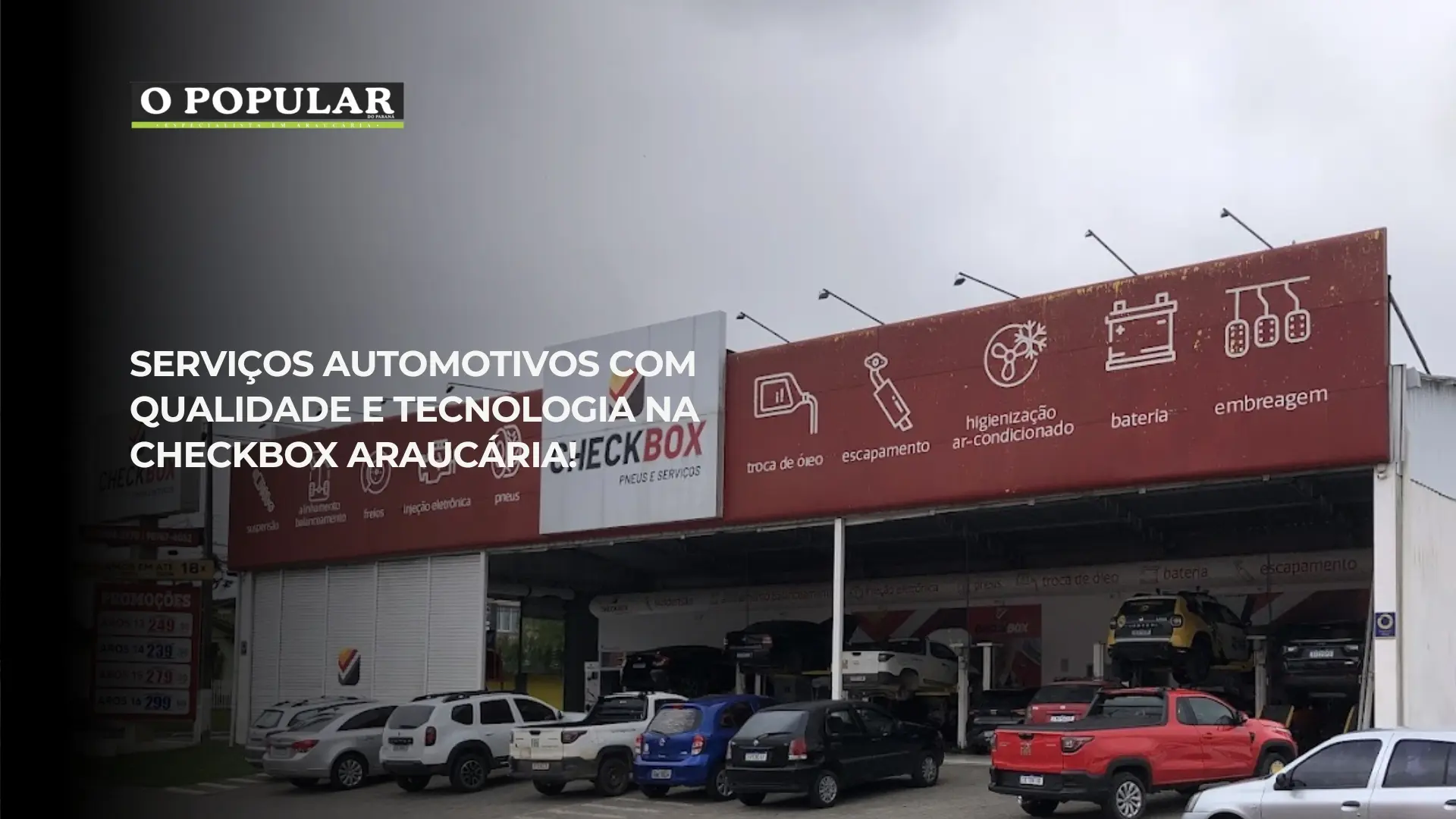 Serviços automotivos com qualidade e tecnologia na CheckBox Araucária!