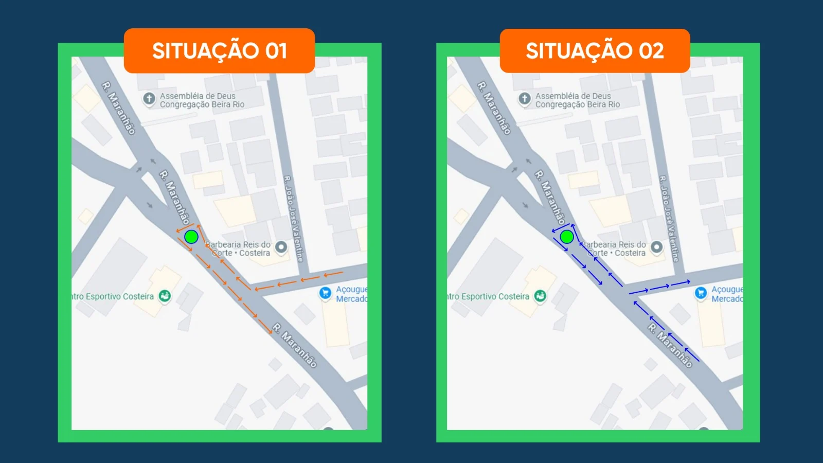Prefeitura reforçará sinalização de trânsito na Rua Maranhão com a Francisco Raksa Júnior, no Costeira