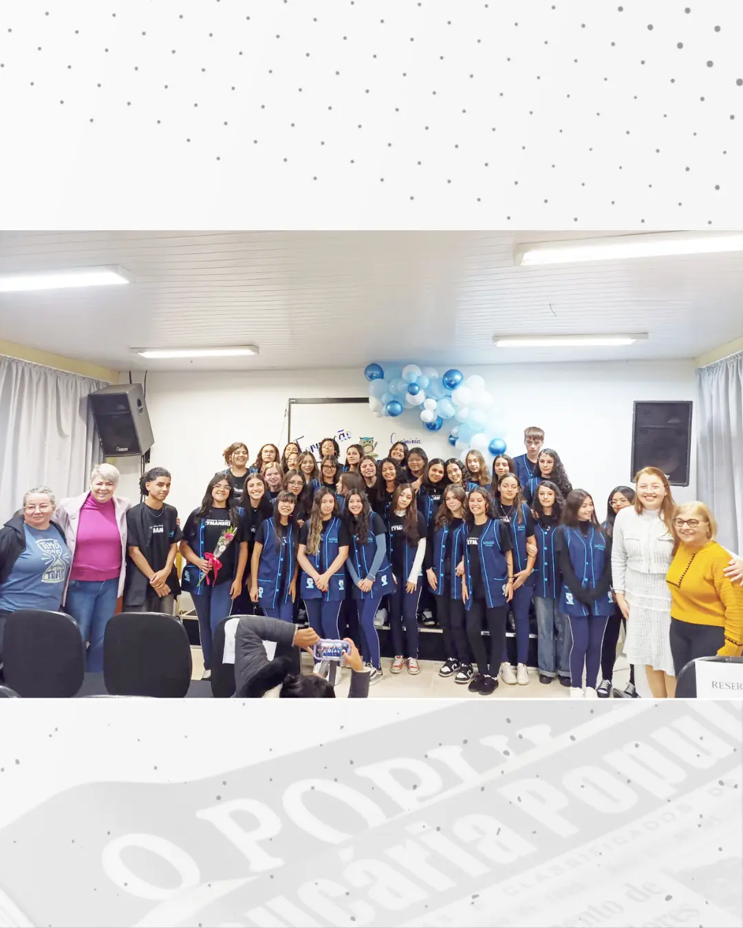 Colégio Szymanski realiza ‘cerimônia do jaleco’ para 80 estudantes
