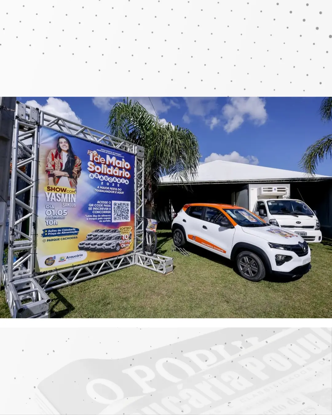 Coluna da SMAS: Solidariedade que transforma — Araucária vive o espírito do 1.º de Maio Solidário