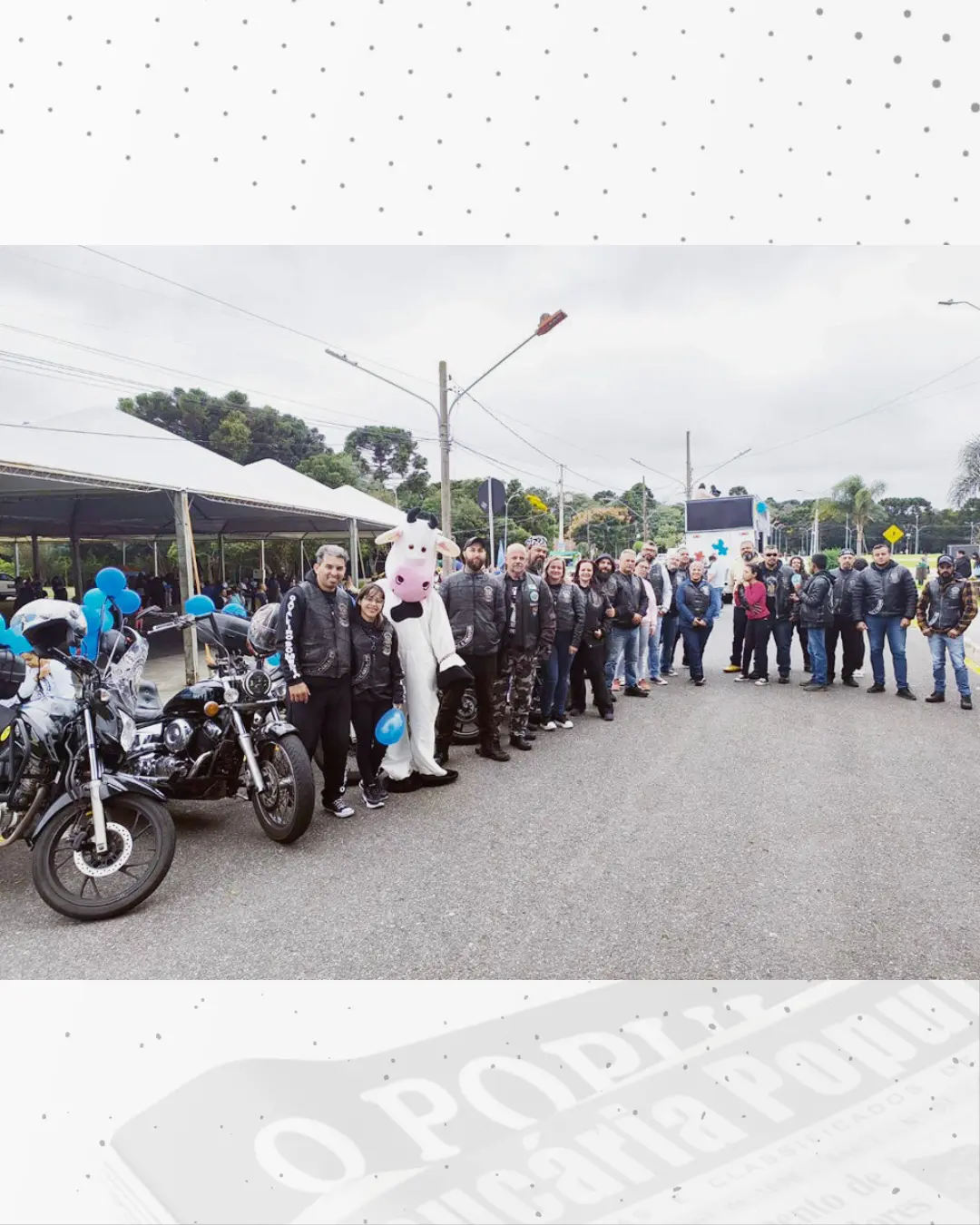 Motoclube Cavaleiro Sombrio abre a sede para um evento de confraternização