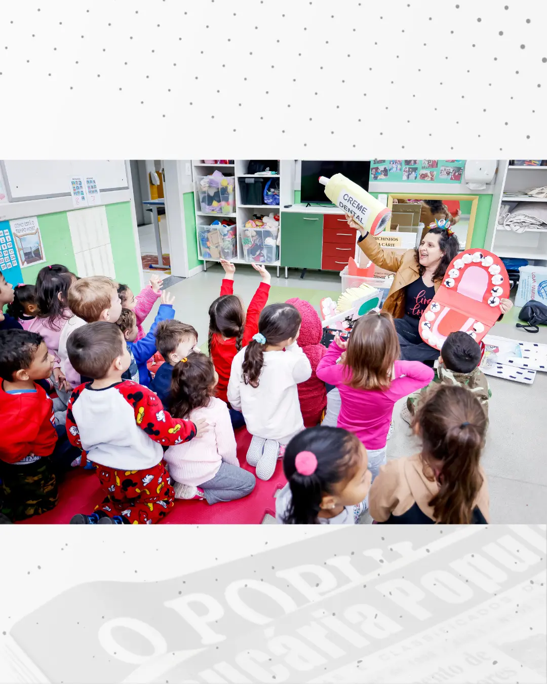 Projeto “Sorrindo para o Futuro” inicia atividades sobre saúde bucal com crianças da educação infantil