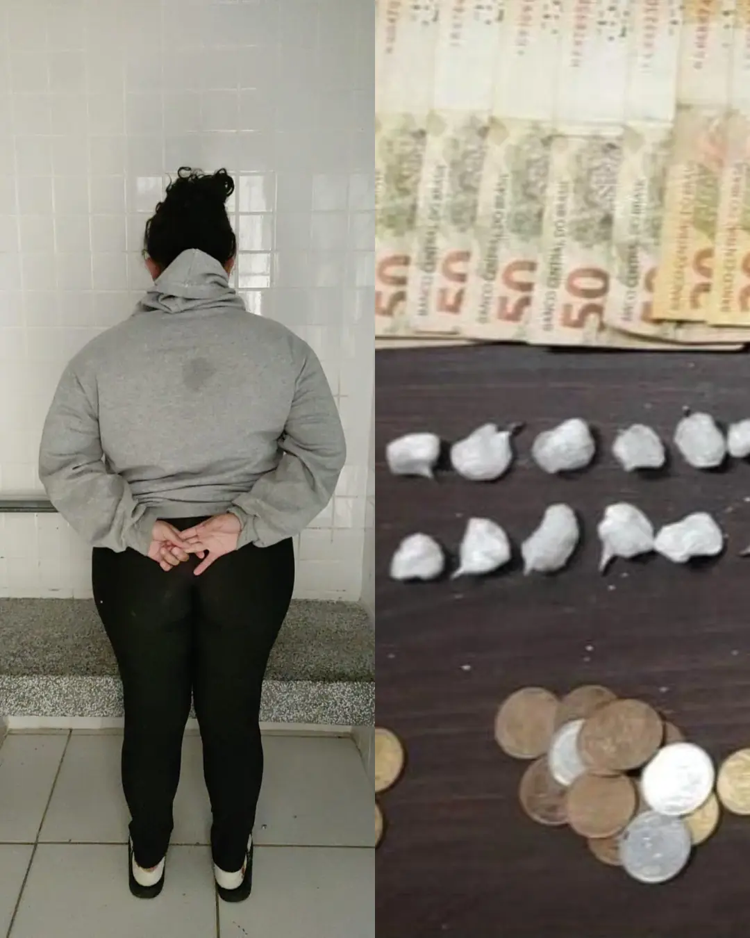 Mulher é presa por tráfico de drogas no Capela Velha