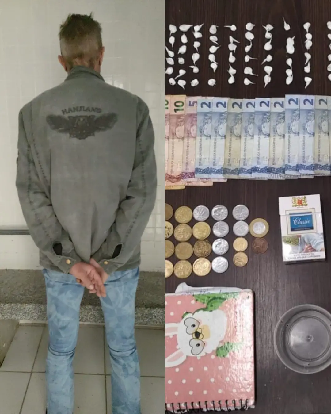Policia Militar prende homem por tráfico de drogas no Capela Velha na segunda-feira (23)