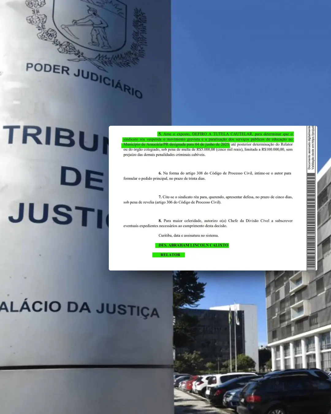 Urgente! Justiça suspende paralisação de professores. Todos devem ir trabalhar normalmente nesta quarta