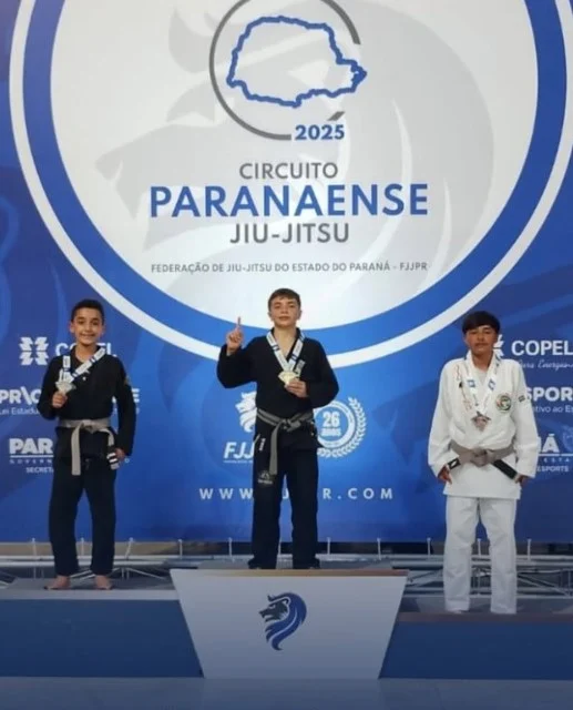 Atletas do Jiu Jitsu conquistaram sete medalhas no Campeonato Paranaense