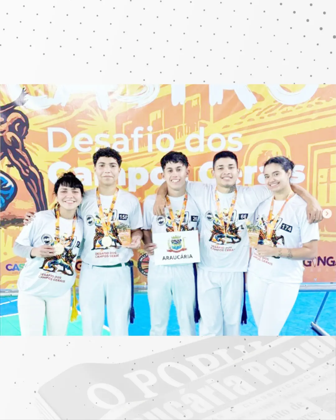 Capoeiristas de Araucária conquistam medalhas no Desafio dos Campos Gerais