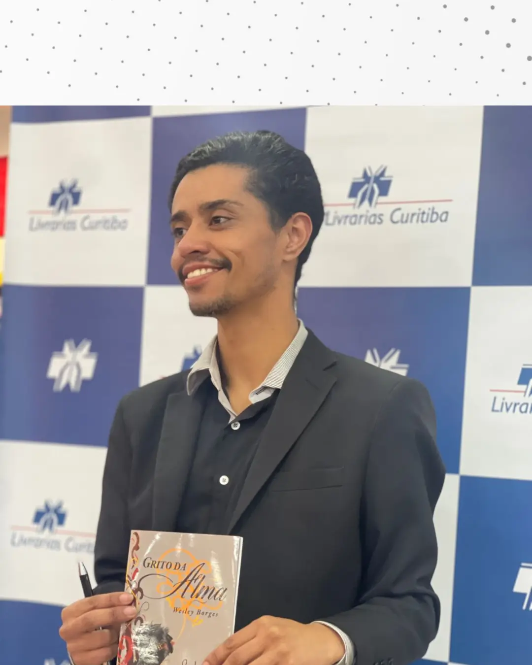 Escritor Wesley Borges lança seu livro ‘Grito da Alma’ na Livraria Curitiba