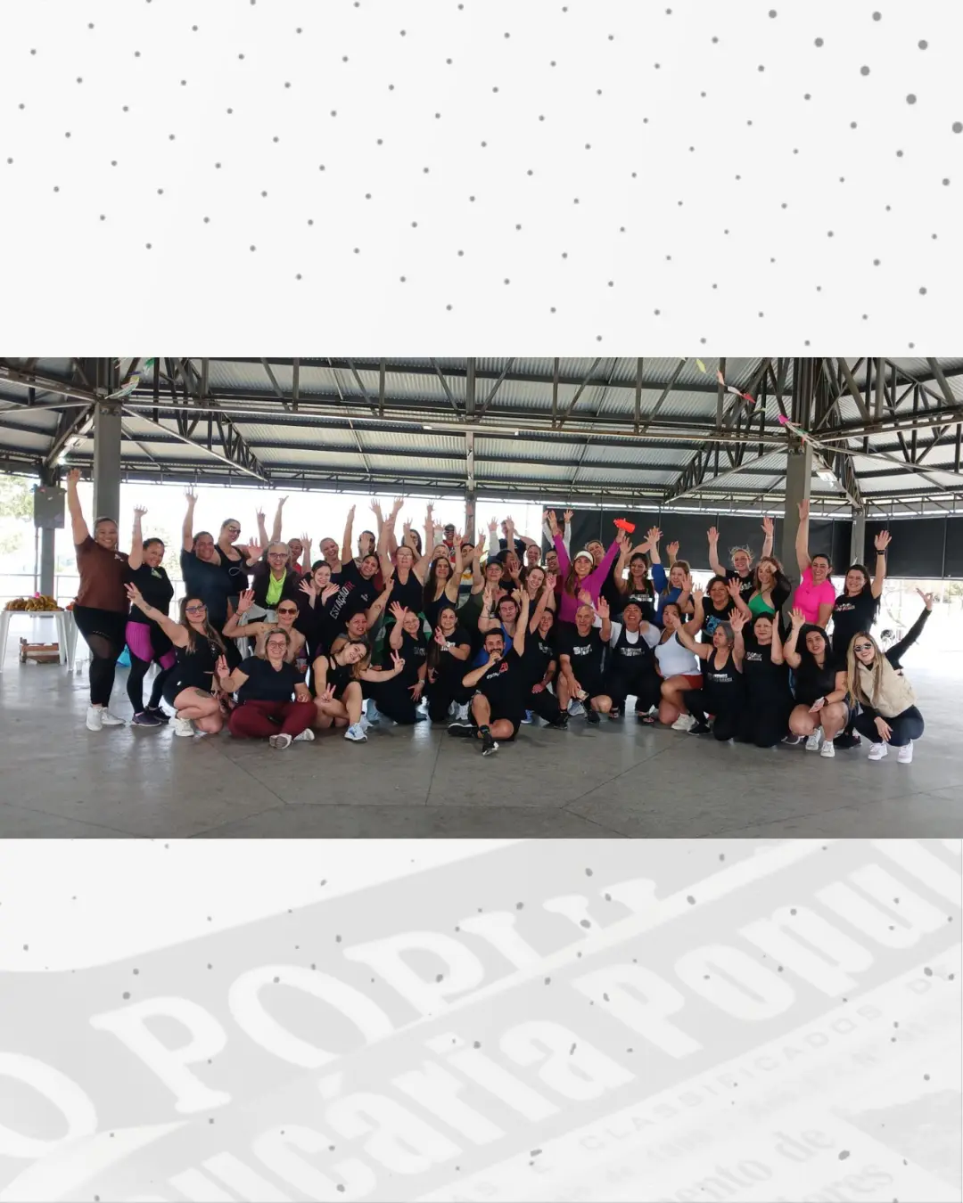 Aulão beneficente de Move Dance reuniu mais de 100 participantes na Praça da Bíblia