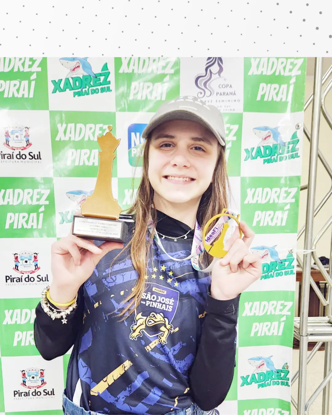 Jovem araucariense brilha na Copa Paraná de Xadrez Feminino
