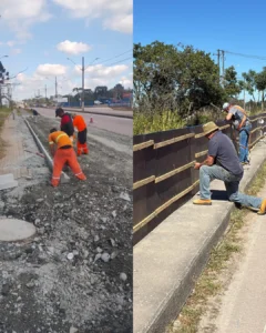 NP: SMOP realiza obras para melhorar segurança na Avenida das Araucária