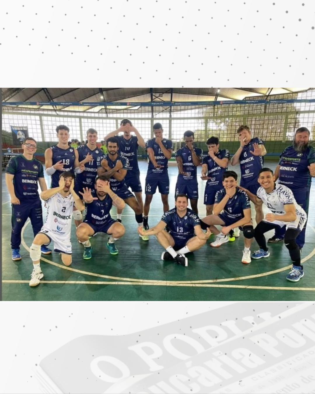 Araucária Vôlei vence o Toledo e assume liderança do Campeonato Paranaense