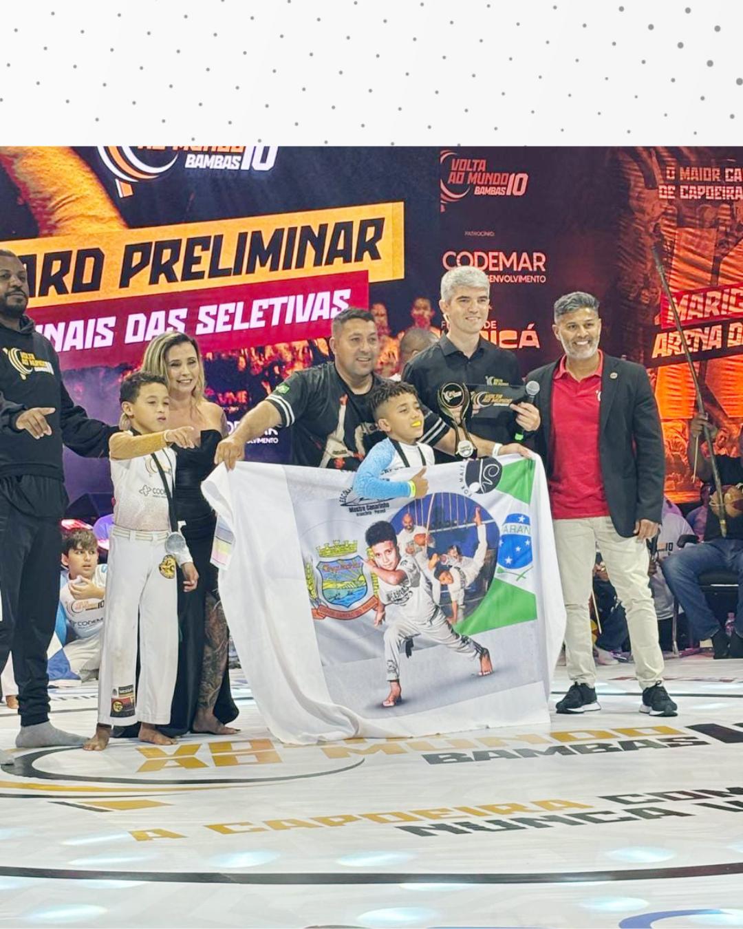 Capoeirista de apenas 8 anos é bicampeão do VMB10 no Rio de Janeiro