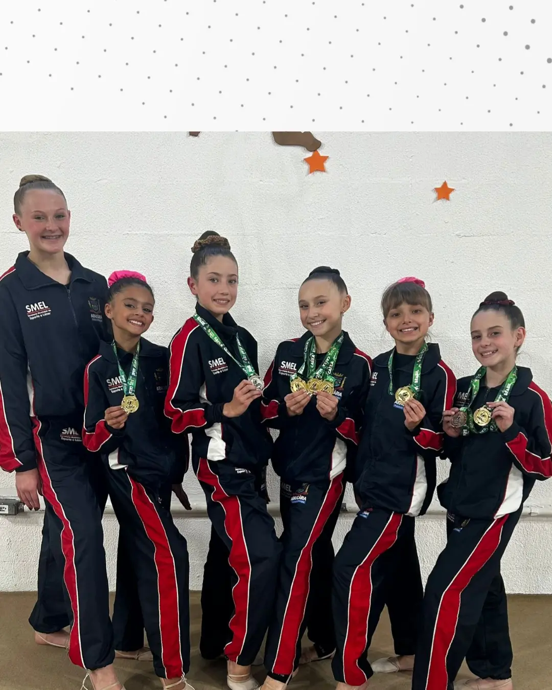 Ginastas de Araucária arrasaram no Torneio Regional Sul em Florianópolis