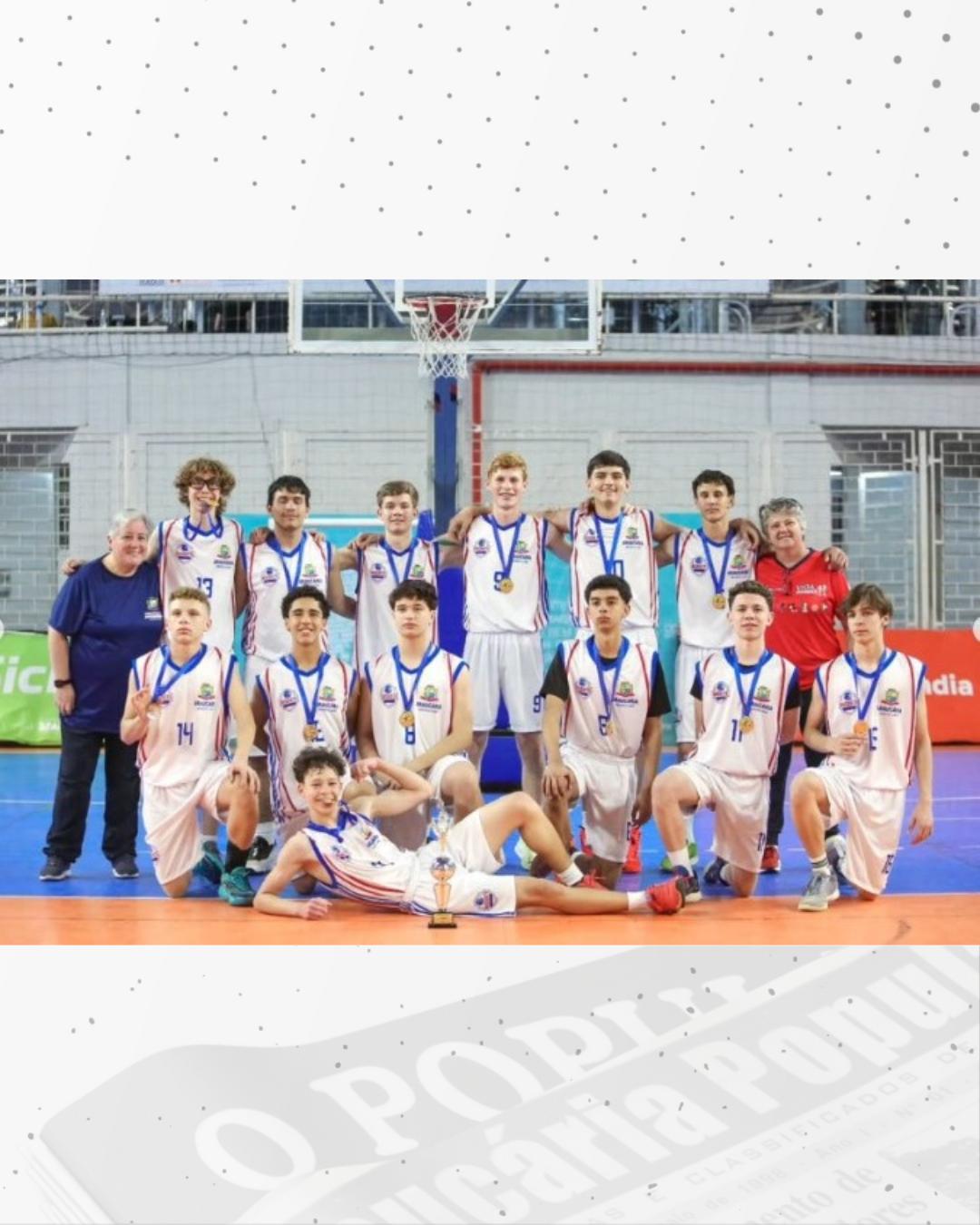 Time de Araucária foi campeão da Copa de Basquete Sub-16