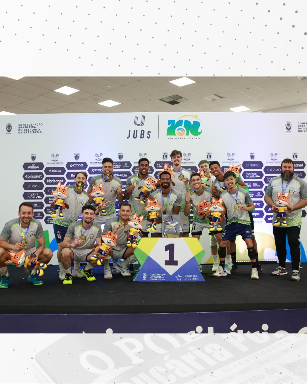 Araucária Vôlei é campeão dos Jogos Universitários Brasileiros