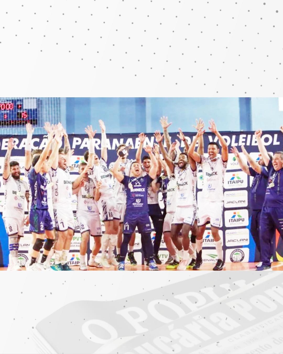 Araucária Vôlei é pentacampeão no Campeonato Paranaense