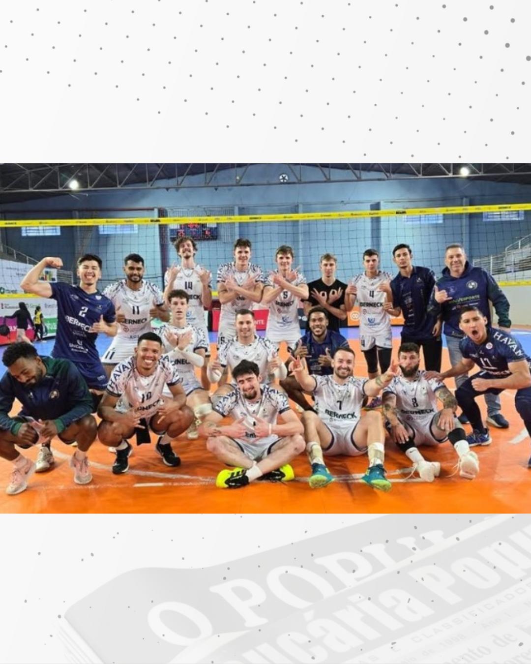 Araucária Vôlei garante classificação antecipada para a semifinal do Paranaense
