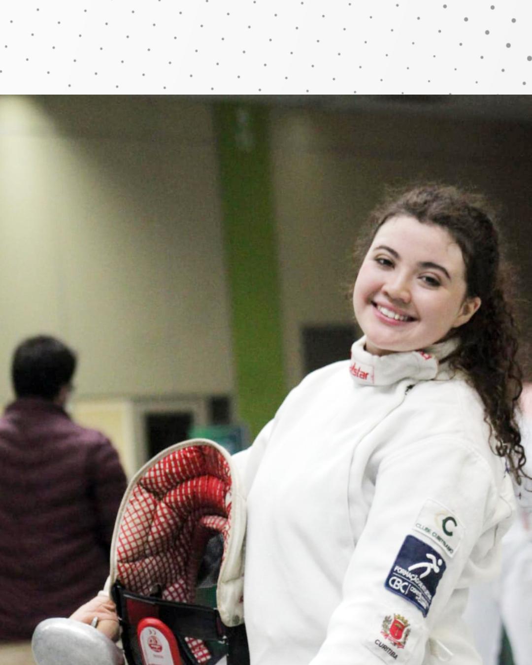 Esgrimista Gabriela Moraes fez ótima apresentação no Torneio Nacional do Rio