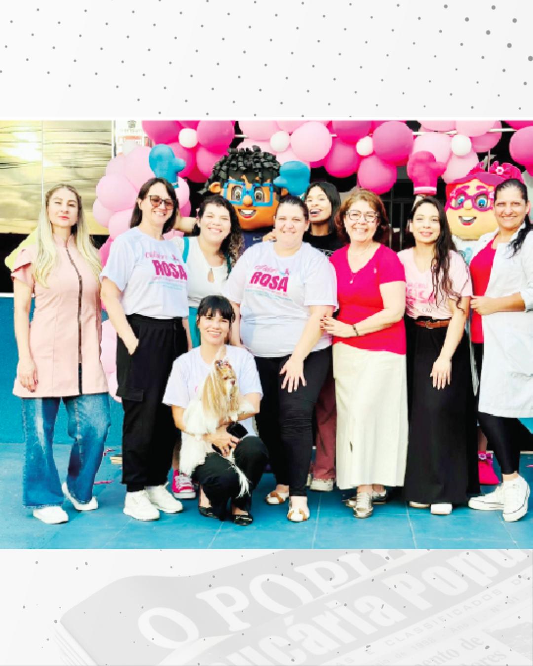 Estácio Araucária reali­zou uma ação especial de Outubro Rosa