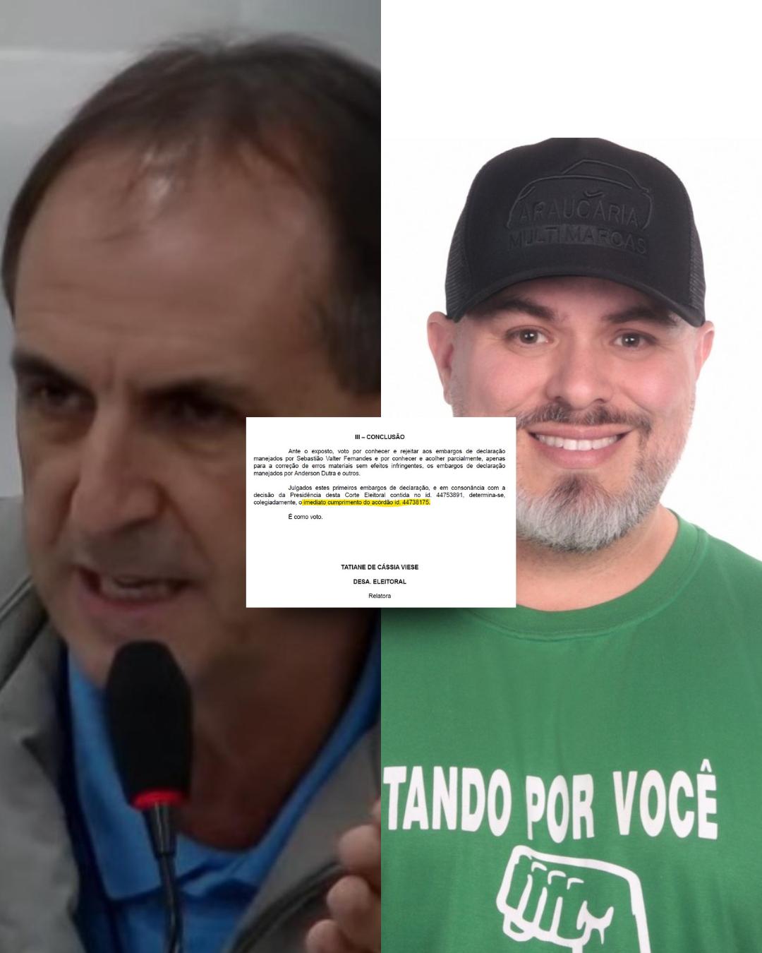 Justiça manda dar imediato cumprimento a decisão que cassou mandatos dos vereadores Valter e Leandro