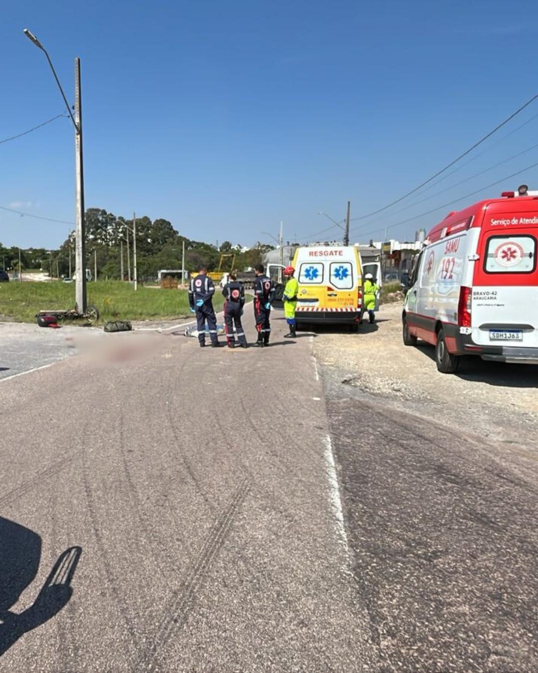 Motociclista morre em acidente e motorista é preso após fugir sem prestar socorro