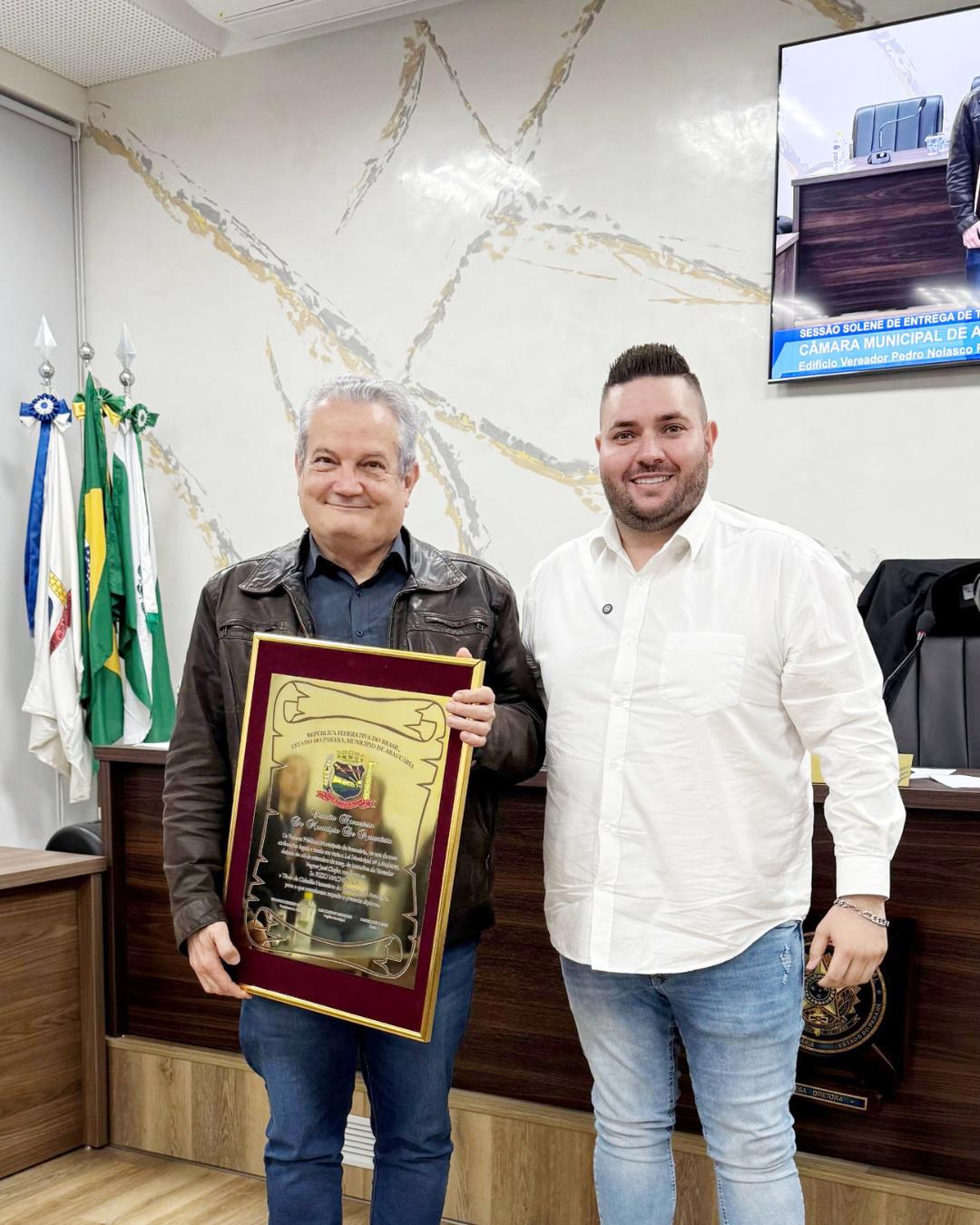NP: Prestes a completar 90 anos, Rizio é homenageado na Câmara