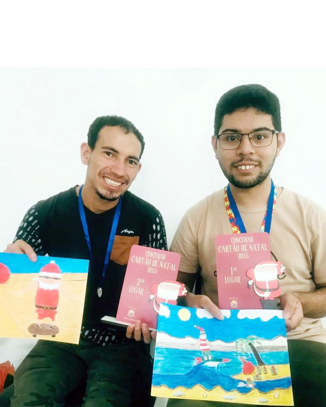 Alunos da APAE Araucária são selecionados em Concurso de Cartões de Natal das associações