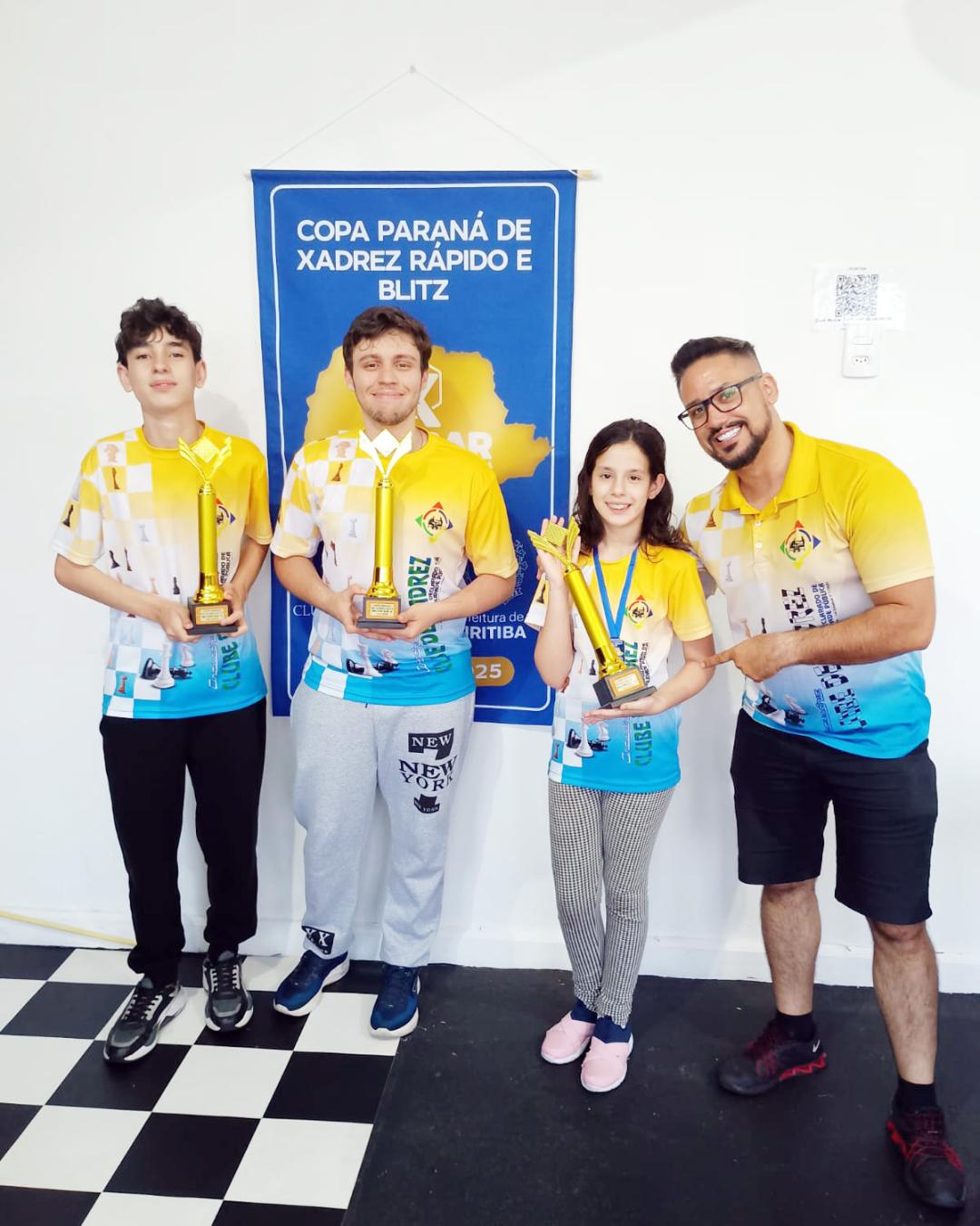 Araucária conquista três troféus na Copa Paraná de Xadrez Rápido e Blitz