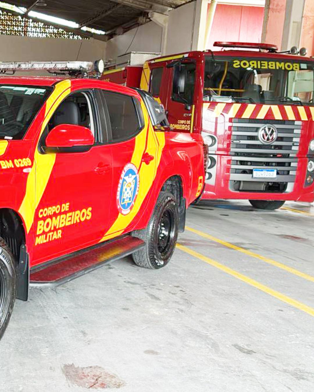 Corpo de Bombeiros de Araucária recebe nova viatura do Governo do Estado
