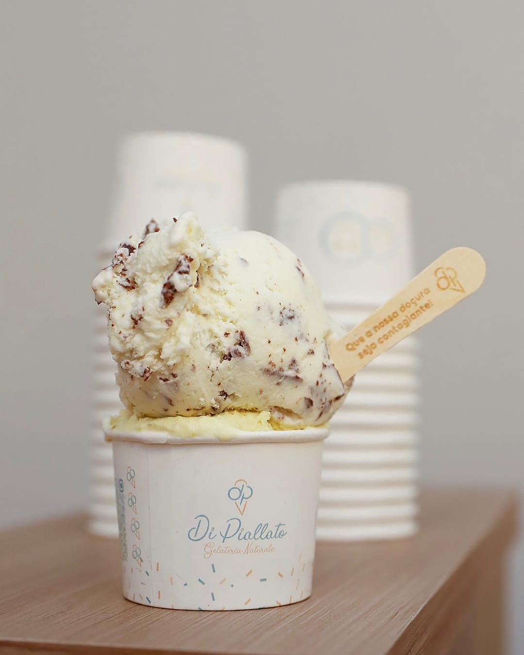 Di Piallato aposta em gelatos naturais e oferece criação de sabores exclusivos para empresas