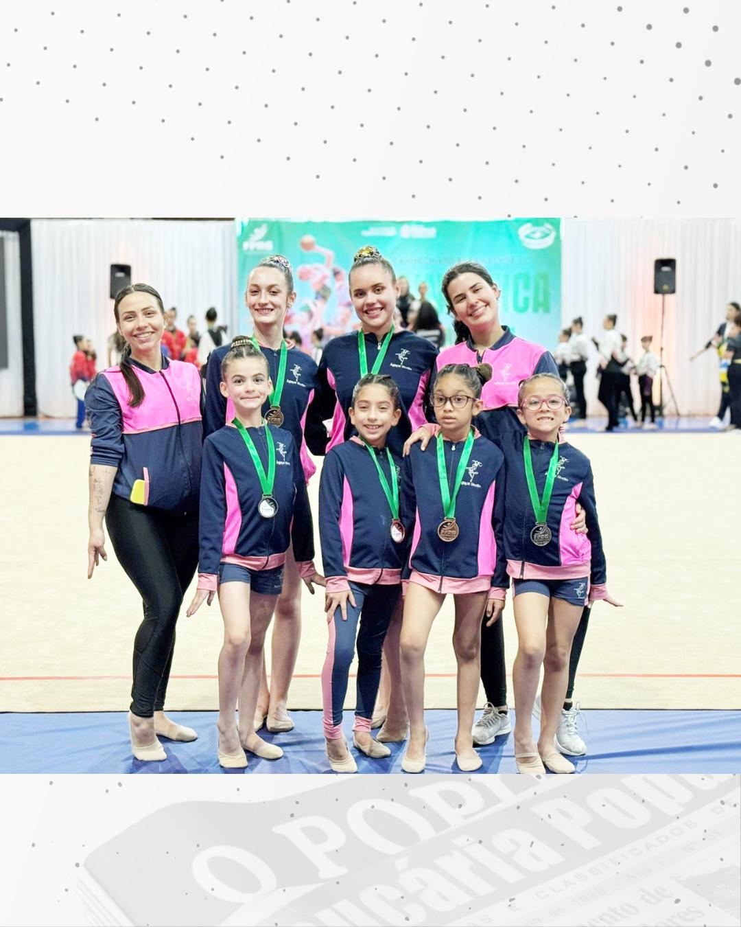 Ginastas do Studio Ágape brilharam no Paranaense de Estreantes e Escolar