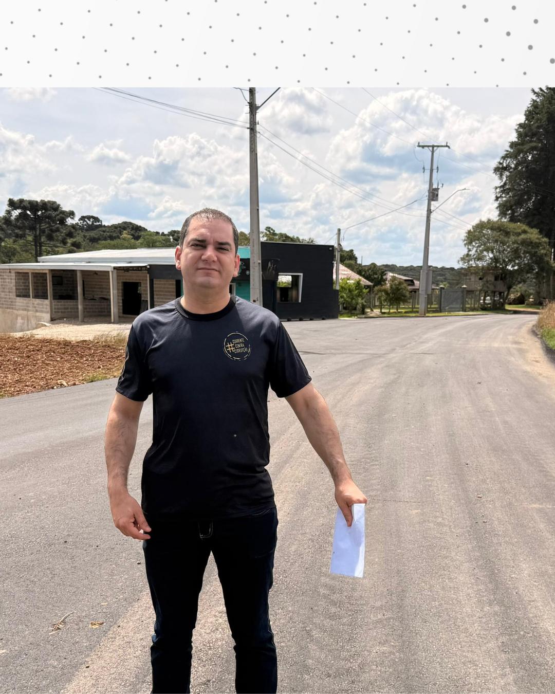 Pedido antigo da comunidade de Capinzal, asfaltamento da Rua Luiz Stigar agora é realidade