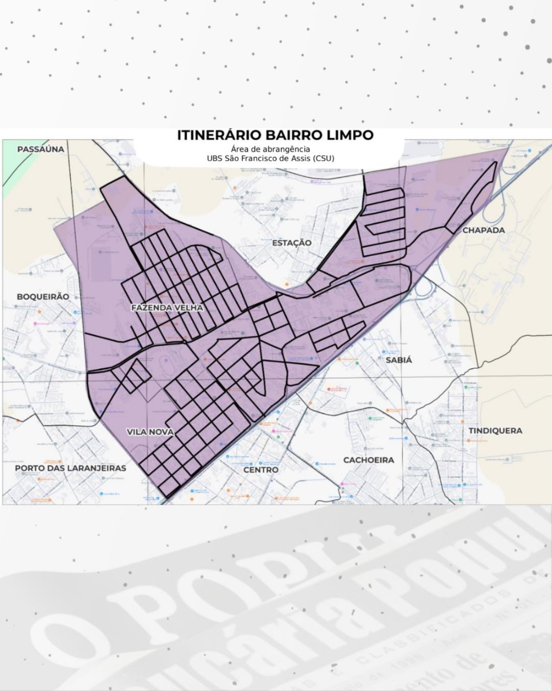 Região da UBS CSU é o próximo local a receber o Programa Bairro Limpo, na segunda-feira (24)