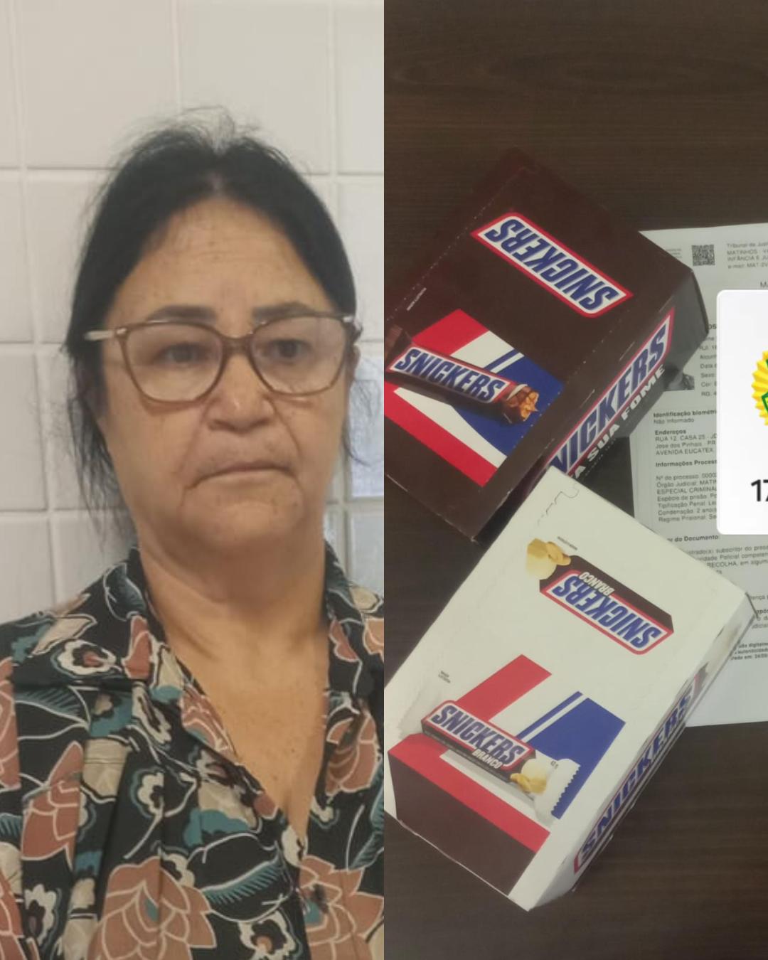 Idosa é pega furtando e PM descobre que ela era foragida da Justiça