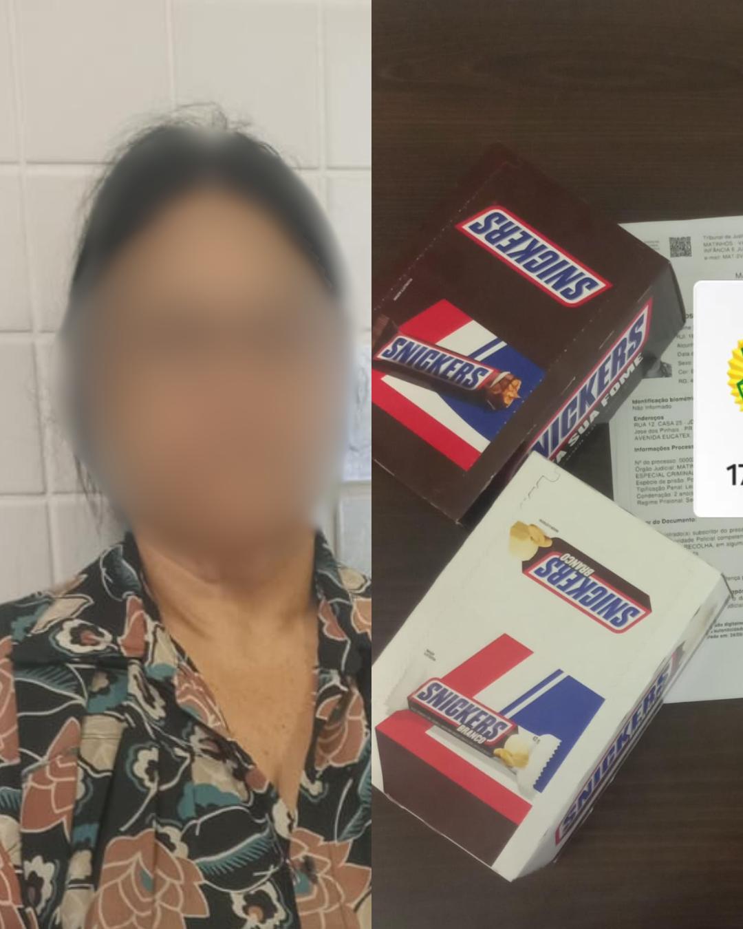 Idosa é pega furtando e PM descobre que ela era foragida da Justiça