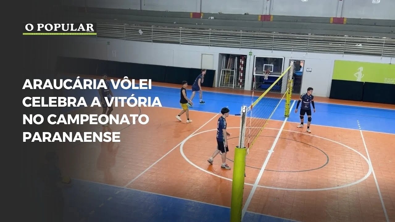 Araucária Vôlei celebra a vitória no Campeonato Paranaense - Jornal O Popular do Paraná