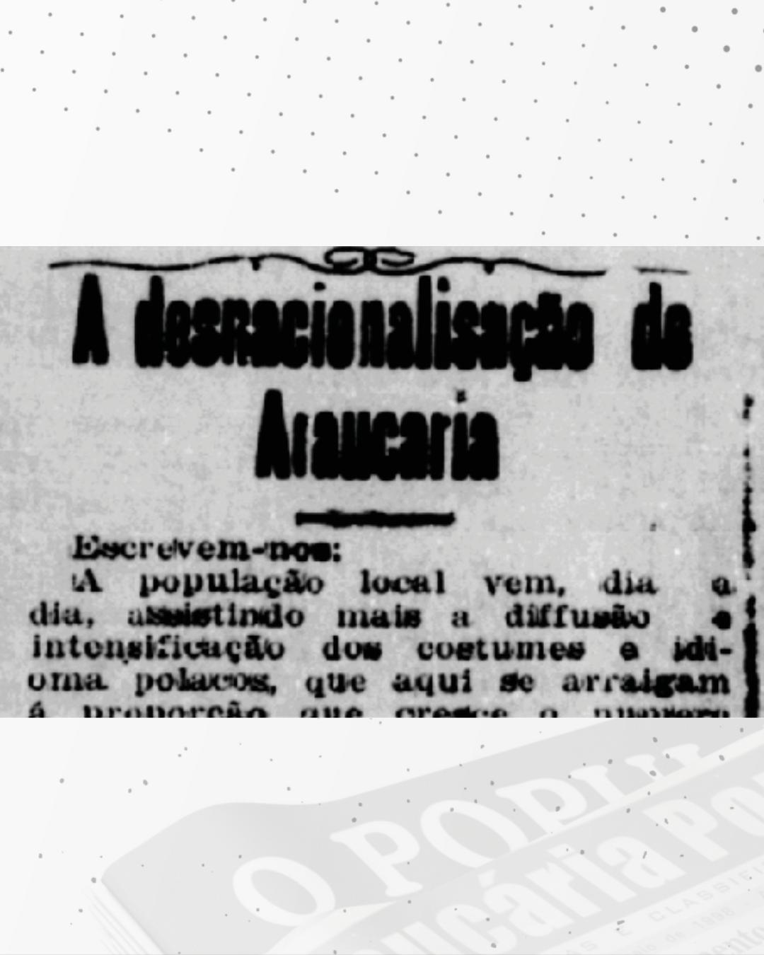Professor Rafael de Jesus: Intrigas na história: as escolas polacas em Araucária