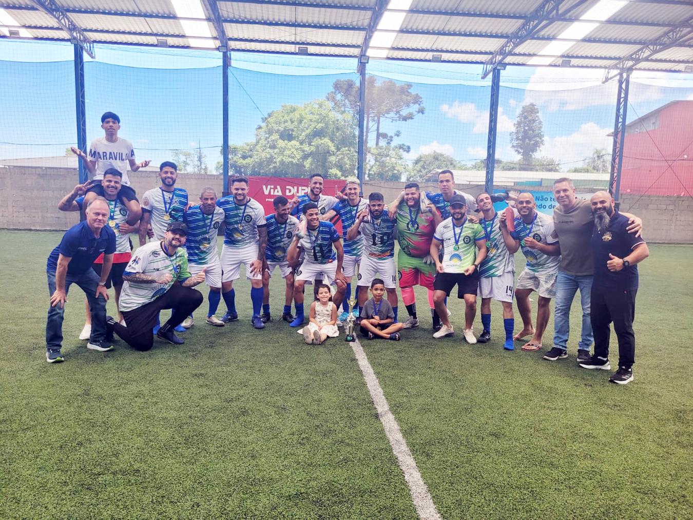 Vale dos Pinheirais e Campina da Barra são os campeões da Copa Araucária de Fut7