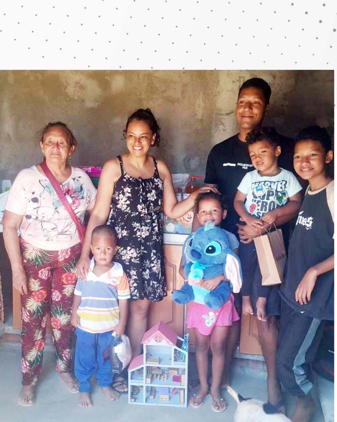 Ação do projeto “Unidas por uma princesa” beneficia família do Capela Velha