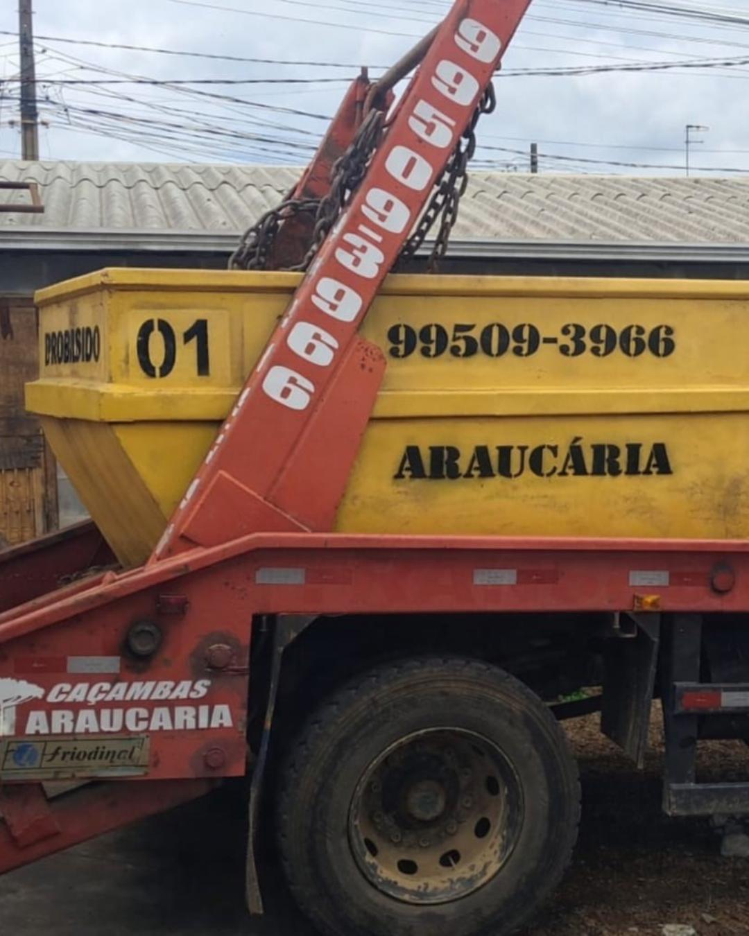 Caçambas Araucária amplia oferta de aluguel de caçambas para descarte regular de entulhos
