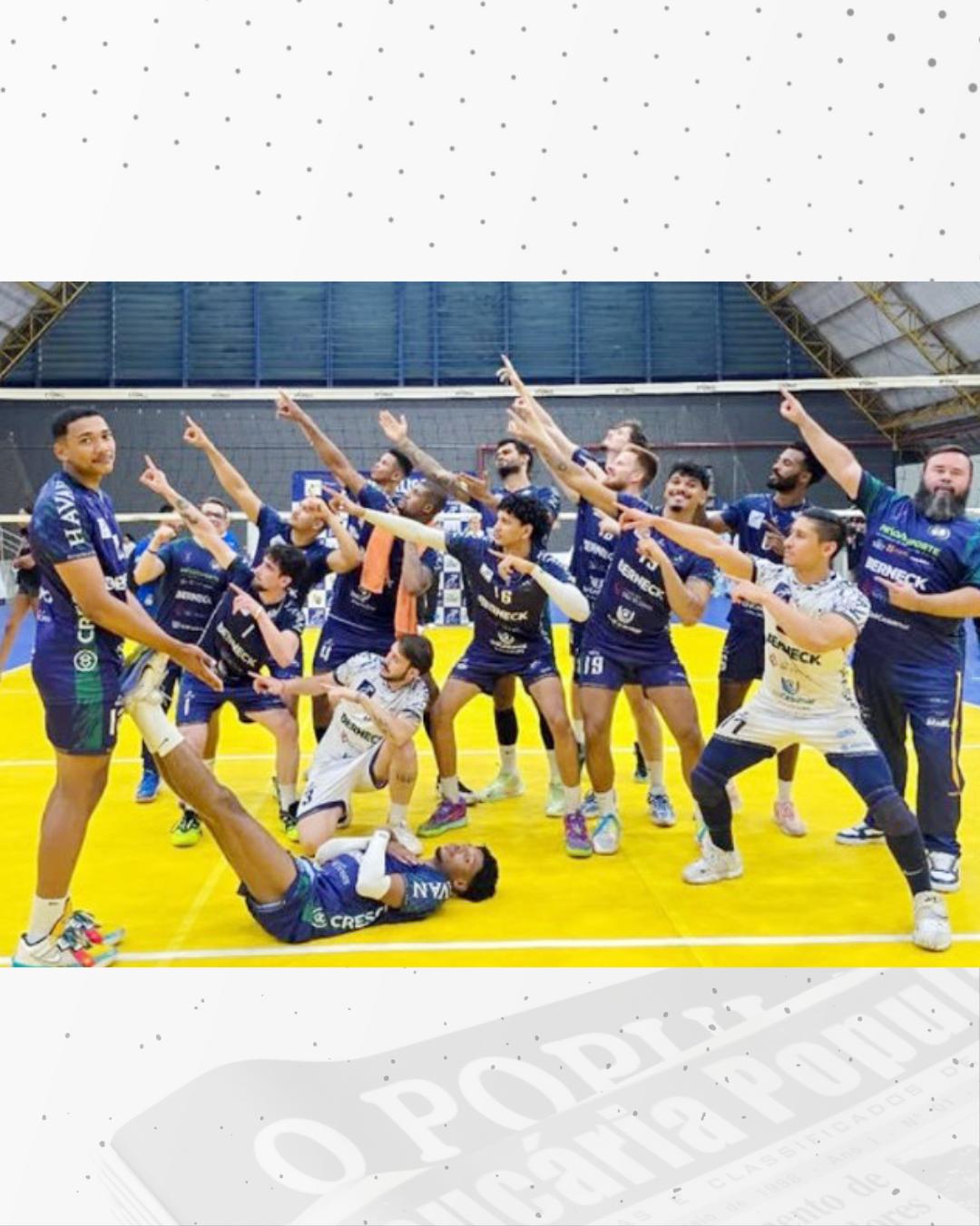 Com a terceira melhor campanha, Vôlei Araucária está nos playoffs da Superliga B