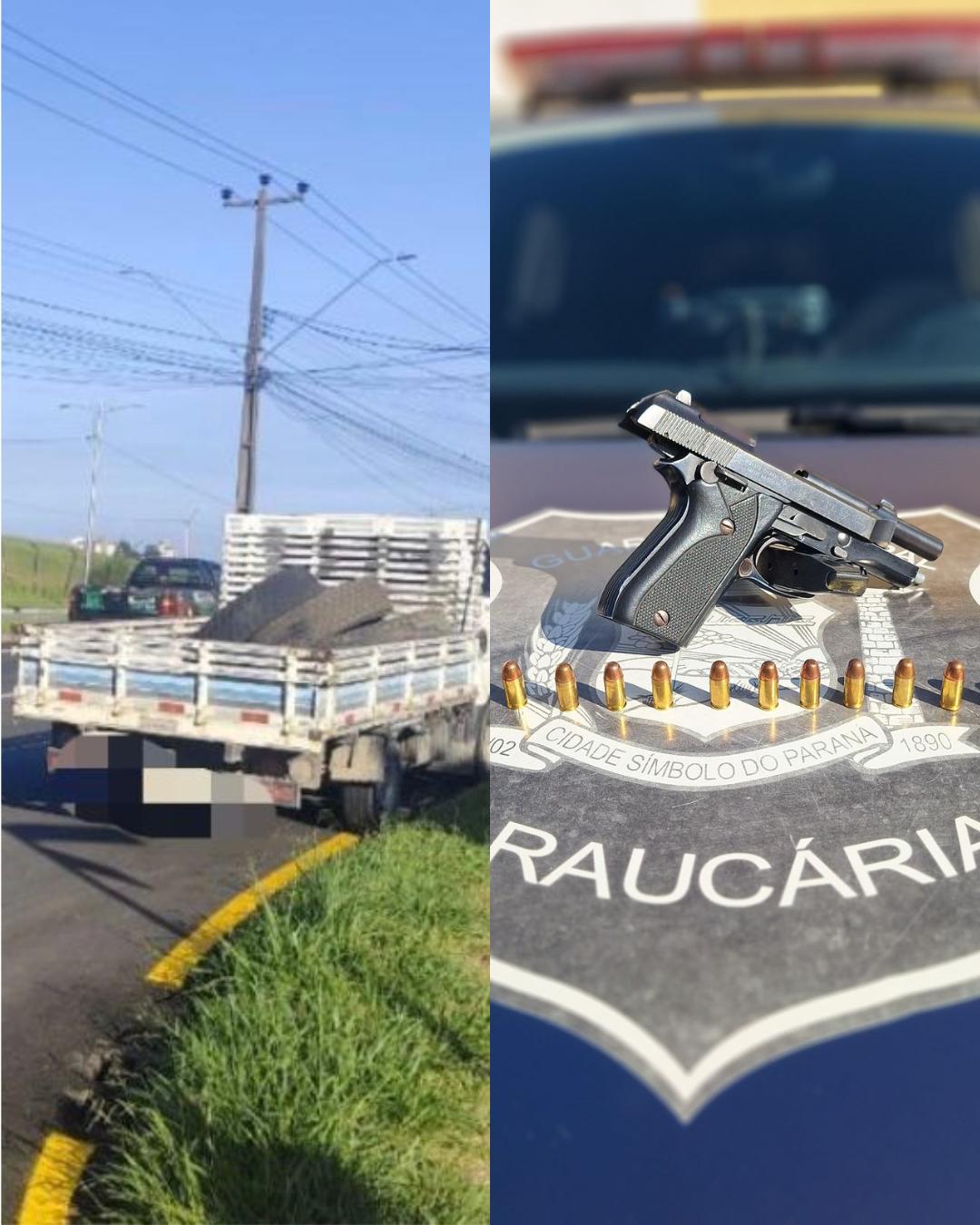 GMA prende homem com porte ilegal de arma de fogo na Avenida Manoel Ribas