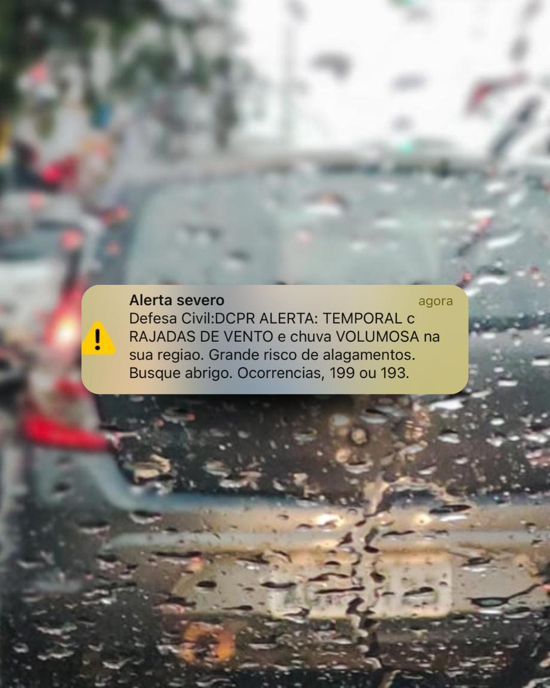 Será que vem chuva por aí? Simepar diz que não, Defesa Civil emite alerta!