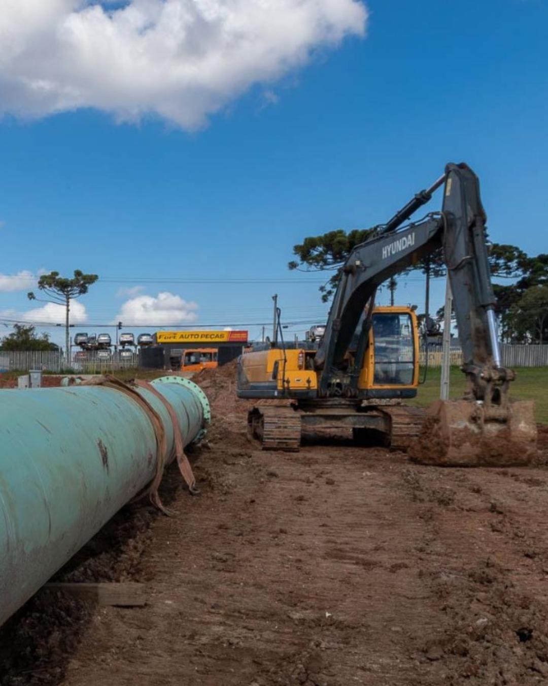 Troca de antigas tubulações pela Sanepar deixa bairros de Araucária sem água