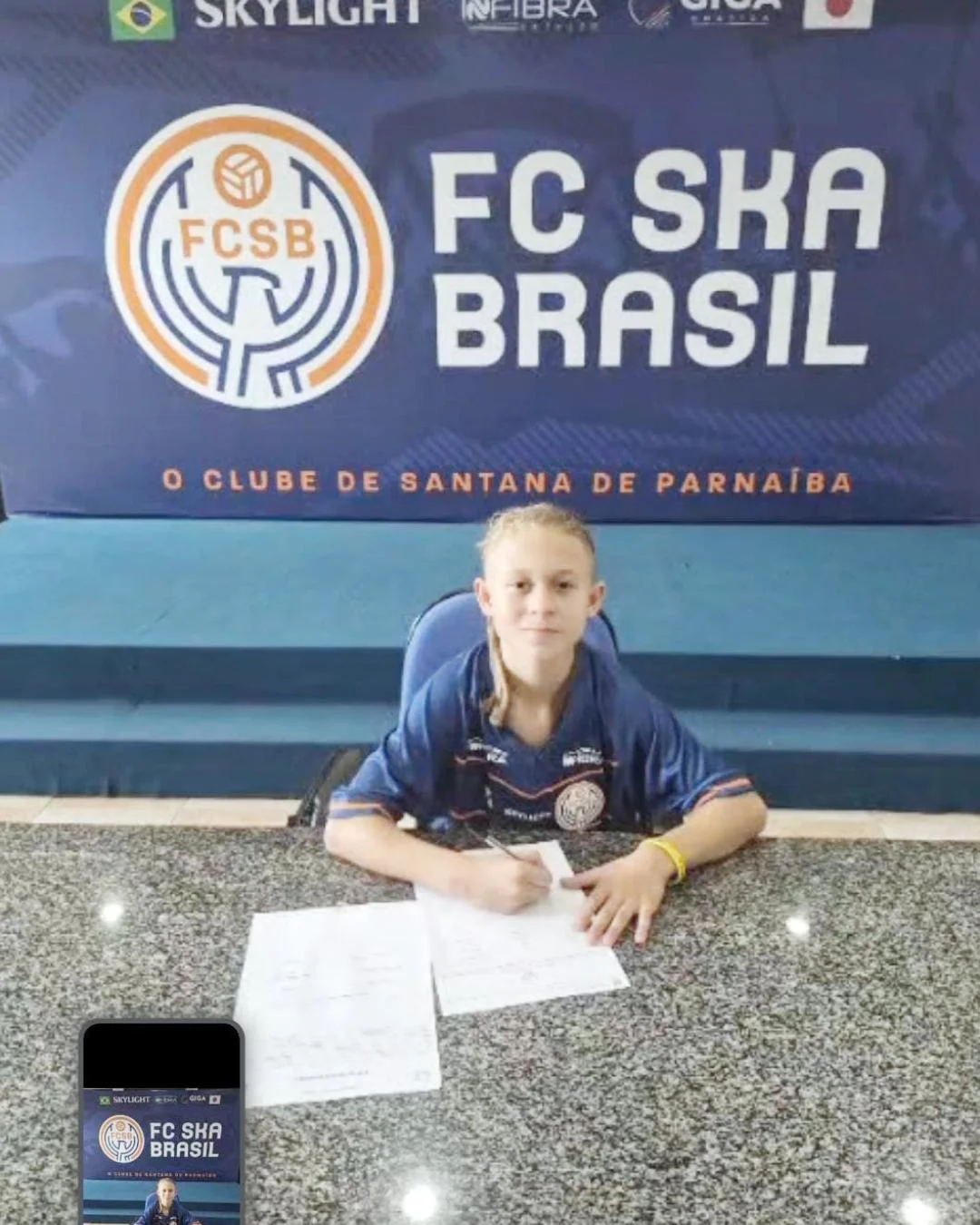 Jogador Petruy disputa o Campeonato Paulista pelo time FC SKA Brasil