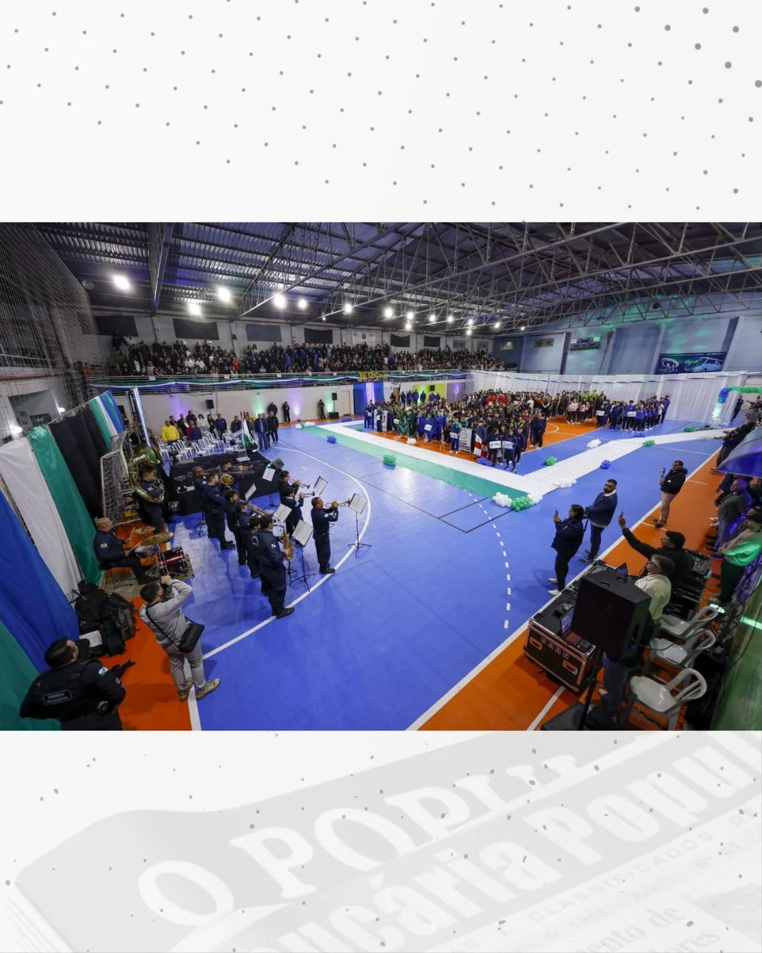 Araucária abre fase regional dos Jogos Escolares do Paraná com Ginásio Joval lotado