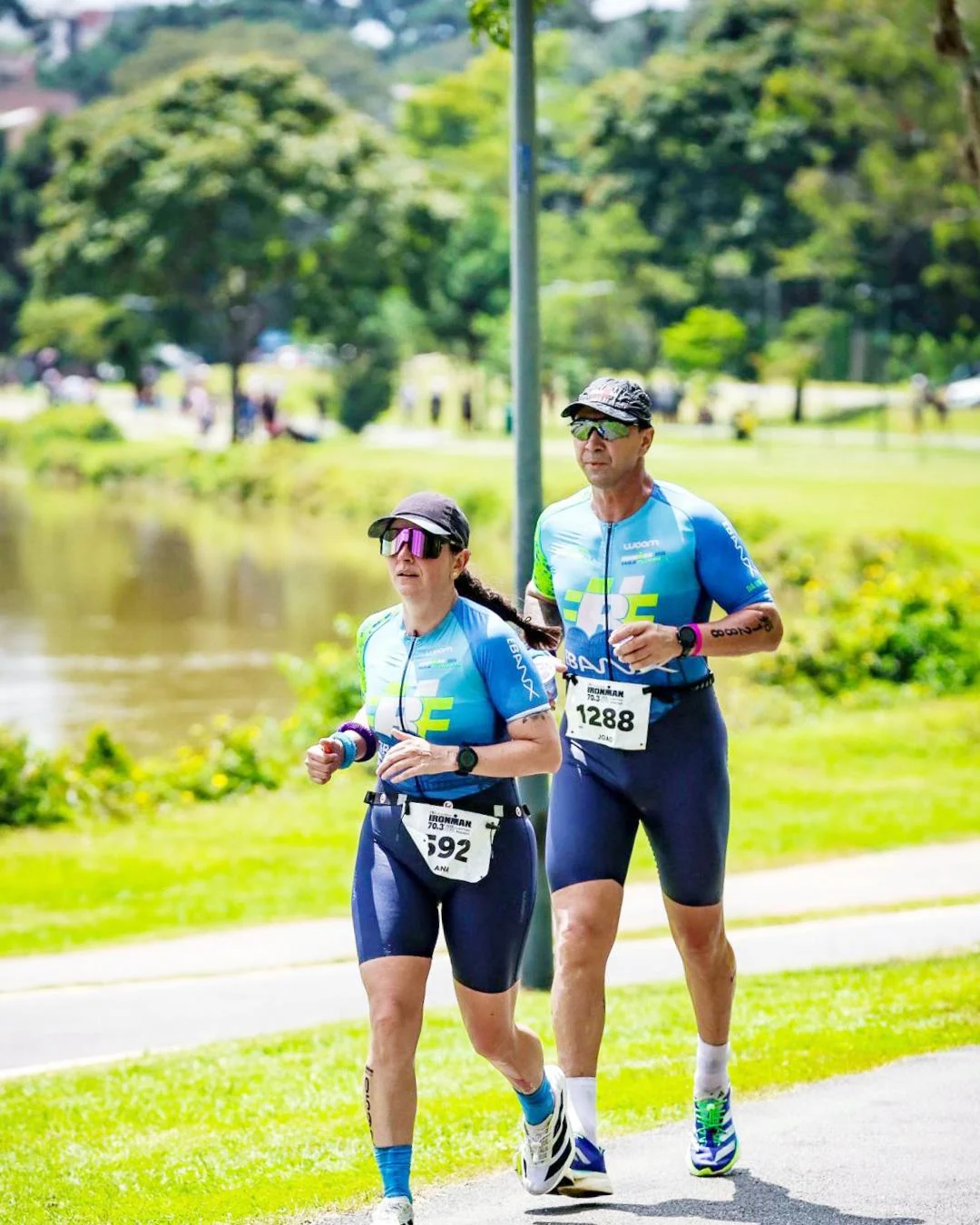 Carlin e Ana Paula se preparam para competir no Ironman Brasil em Santa Catarina
