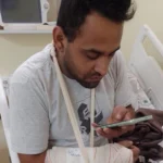 Motoboy sofre acidente próximo das Pontes Metálicas e cria vakinha solidária para sustento da família